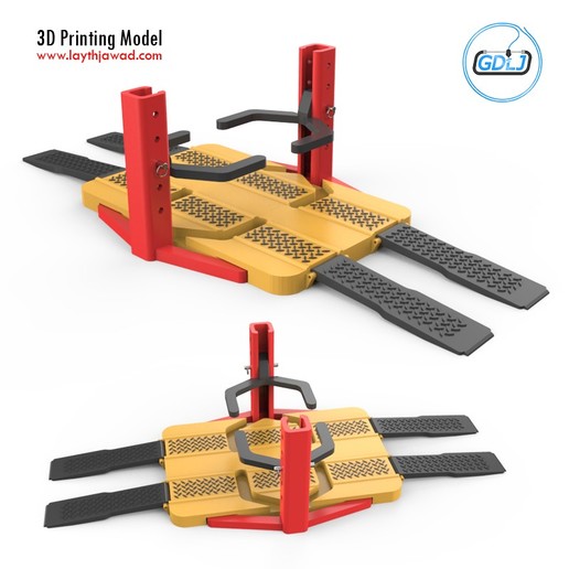 car lifter vehicle automobile workshop toy diorama rc crane wheels store truck maintenance machine 3D print model - Mito3D