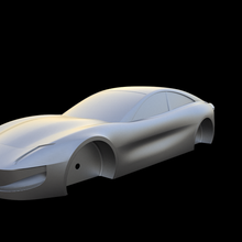 araba model 27 cm Sanat tasarım oyuncak yapı modern yeniden biçimlendirme 3d print model - Mito3D