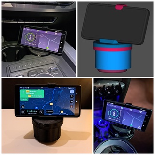 carro phone suporte adaptável copo gadget Smartphone Móvel veículo universal 3d print model - Mito3D