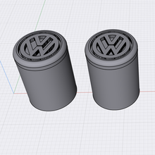 coche vehiculo tapones rueda enchufe Volkswagen aire 3d print model - Mito3D