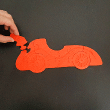 coche vehiculo rompecabezas niños juego juguetes f1 3d print model - Mito3D