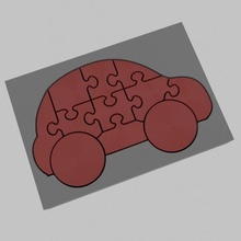 coche rompecabezas juguete juego 3d print model - Mito3D