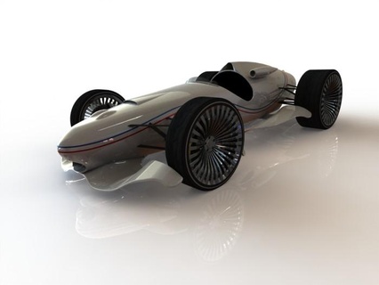 Wagen Rennfahrer 3d print model - Mito3D