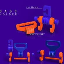 car seat bags holder hand carry gadget hook petg handbag universal carseat 3d print model - Mito3D
