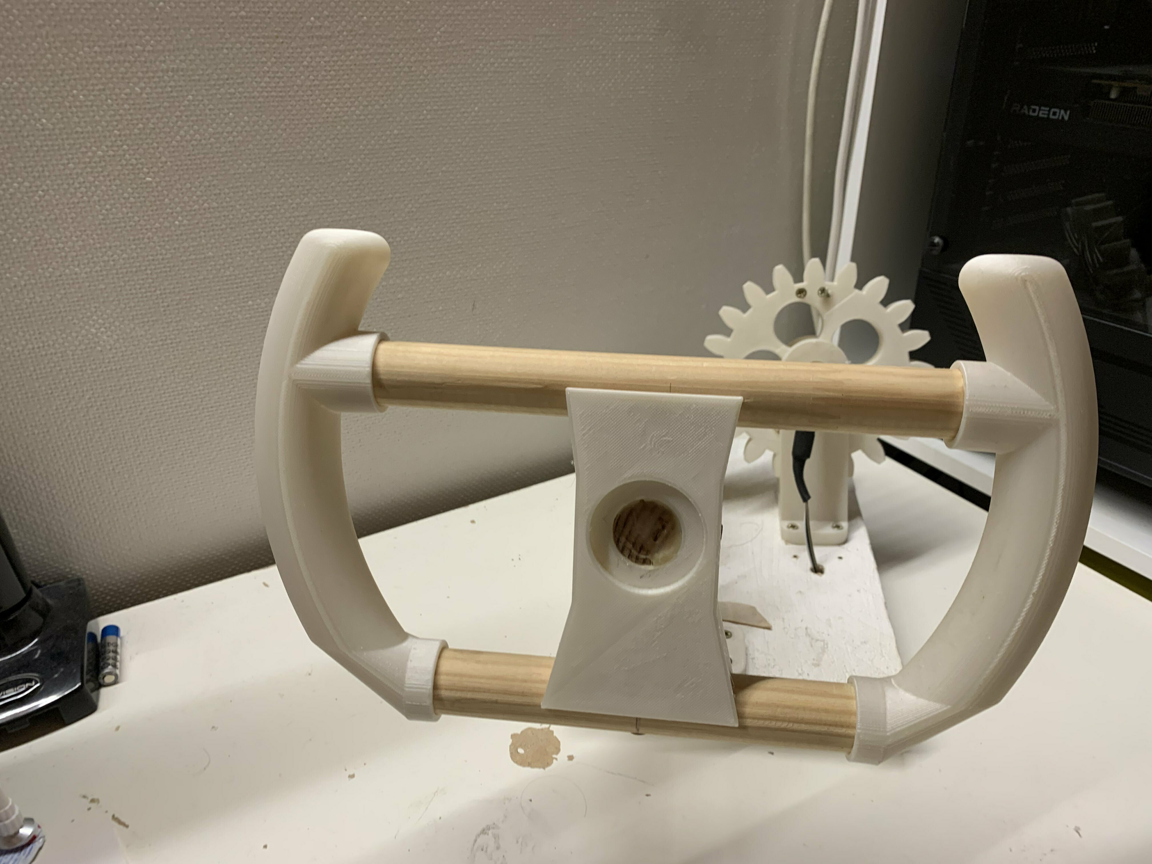 araba simülasyon direksiyon tekerlek pc sim yarış arduino Odun 3D print model - Mito3D