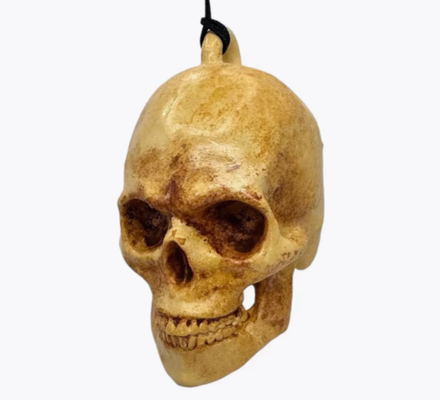car suspension skull in a figurine trinket 3d print model - Mito3D