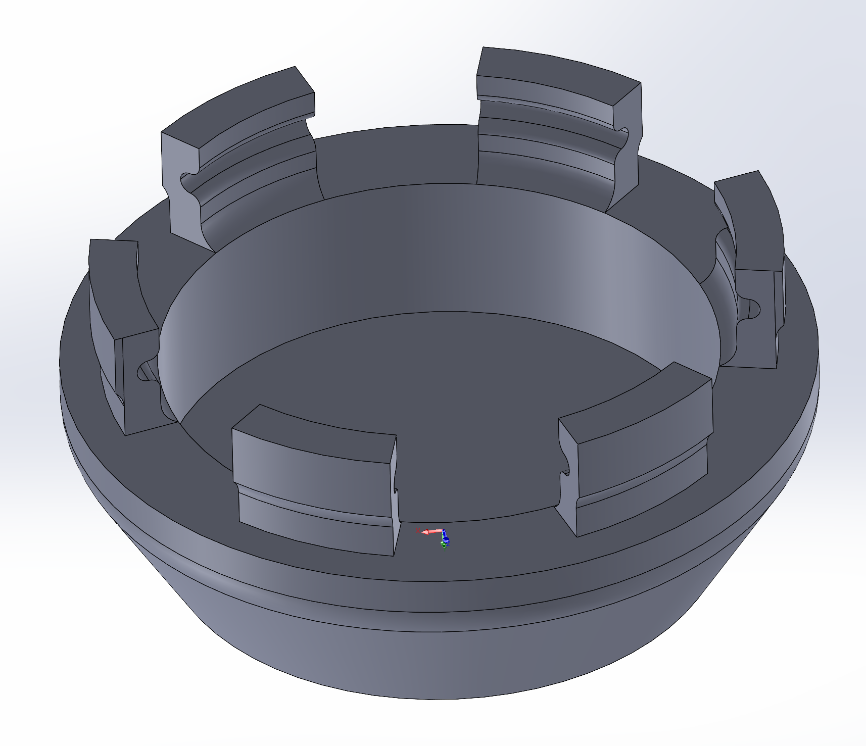 voiture roue casquette centre 3D print model - Mito3D