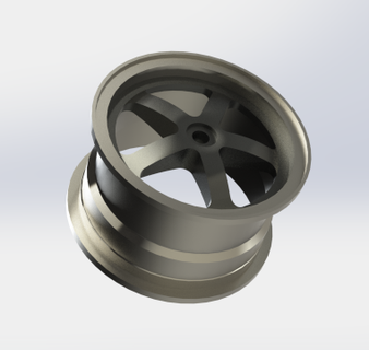 car wheel rim prop stl step file car wheel rim road rc prop small 5 metal  3d print model - Mito3D