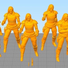 cara dune figure scans non-articulating 3d print model - Mito3D