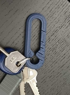 Karabinerhaken Schlüsselbund Schmuck Schlüsselanhänger Schlüssel 3d print model - Mito3D