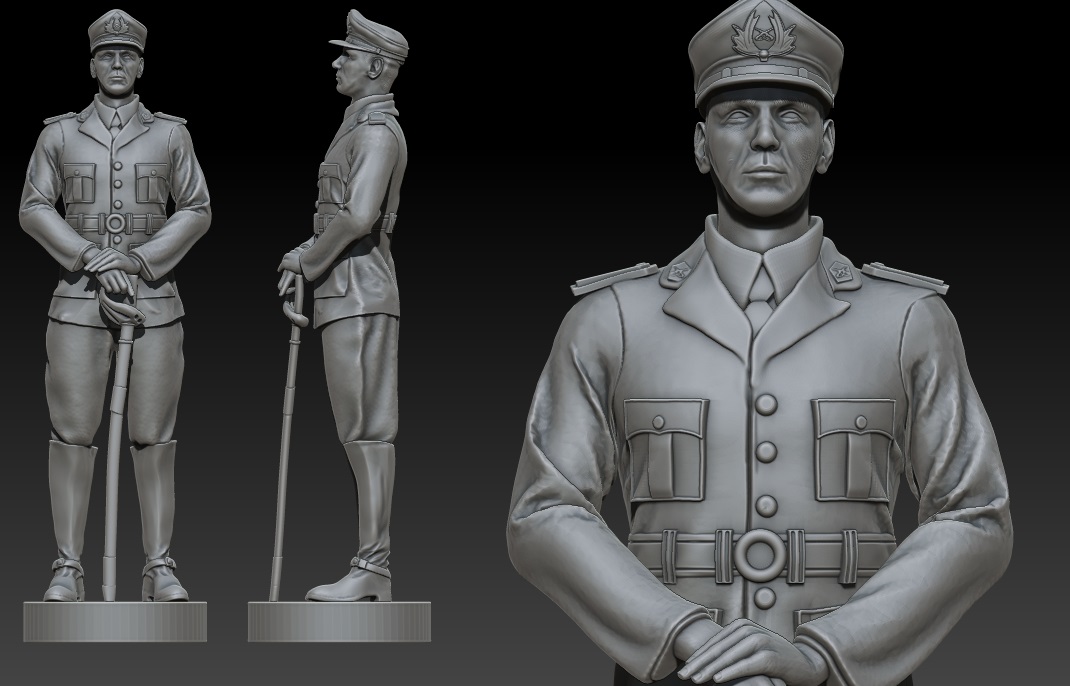 carabinero chile Various soldier of chile chilean army pdi carabinero army war chile soldier soldier dragoon mountaineer  3D print model - Mito3D