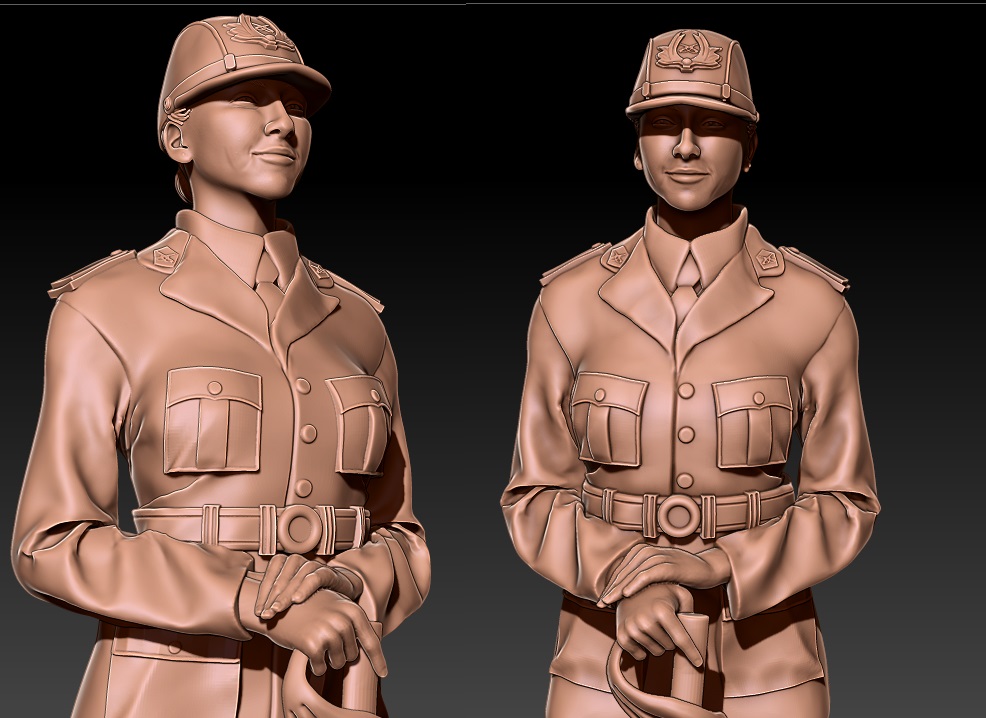 karabinalı asker Şili çeşitli of Ordu pdi savaş ejderha dağcı 3D print model - Mito3D
