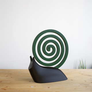 Caracol porta espiral salyangoz sivrisinek bobin Kulp destek ev 3d print model - Mito3D