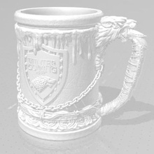 carafe mug jeu des trônes divers le got étoiles maison pichet vase tvseries starkhouse hacher 3d print model - Mito3D