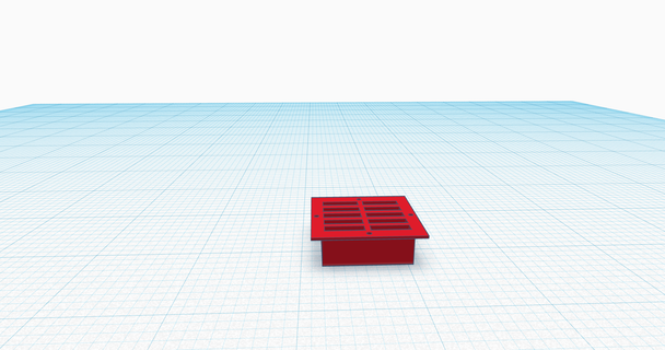 caravane ventilation grille aération 3d print model - Mito3D