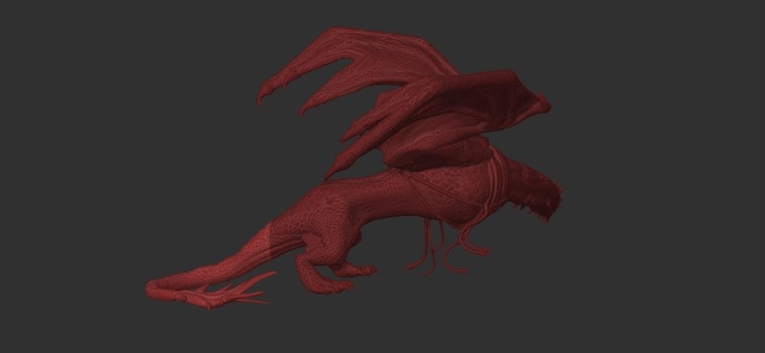 caraxes continuar Príncipe aemón película dragones 3d print model - Mito3D