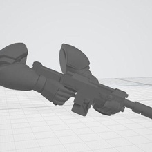carabine pistolet laser gardes 3d print model - Mito3D