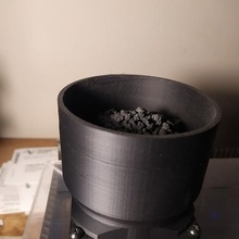 carbonio filtro cestino abs come stampa fumi 3d stampante estrazione fan condotto attivo carbone stirene allegato ventilazione sfogo soffiatore vuoto 3d print model - Mito3D