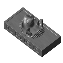 carbonite encased hedgehog optional control panels 2 stands animal starwars star wars decor 3d print model - Mito3D