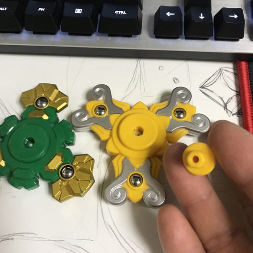 carbot spinable 3D print model - Mito3D