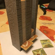 carcassonne duplo bloco de torre jogo brinquedo acessórios 3d print model - Mito3D