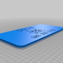 card art customized signs logos 3d print model - Mito3D