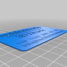 card backfischmedia business customized office 3d print model - Mito3D