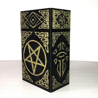 carta scatola stregoneria tarocchi v3 pentagramma Lucifero carte personale juego Cartas caja strega wicca Magia 3d print model - Mito3D
