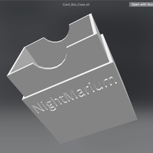 scatola di carta gioco nightmarium caso card 3d print model - Mito3D