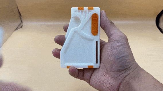 kart nakit Kulp destek v2 edc cüzdan akıllı sahibi para 3d print model - Mito3D