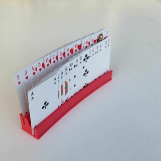 card holder 210- double wide - playing stand children small hands cardholder map display large distributor 3d print model - Mito3D