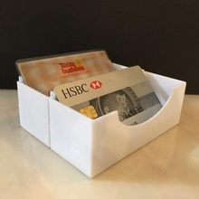 card holder box stapelbar home office 3d print model - Mito3D