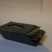 kart Kulp destek altıgen cüzdan moda 3d print model - Mito3D