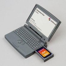 carta sd titolare supporto Mela powerbook pieghevole 4d 3d print model - Mito3D