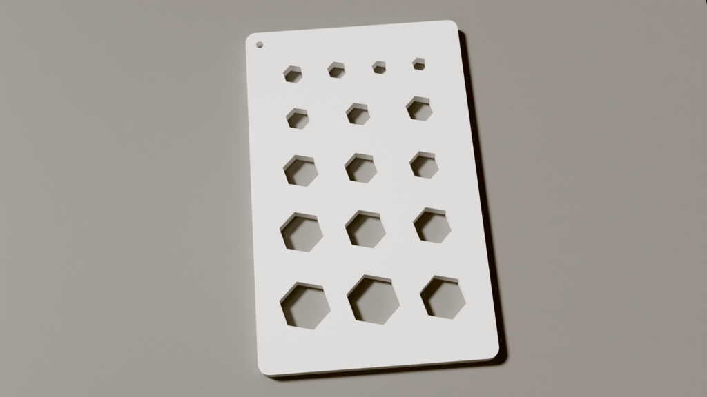 carte clé jeu tendeurs outil ensemble portefeuille main outils DIY 3D print model - Mito3D