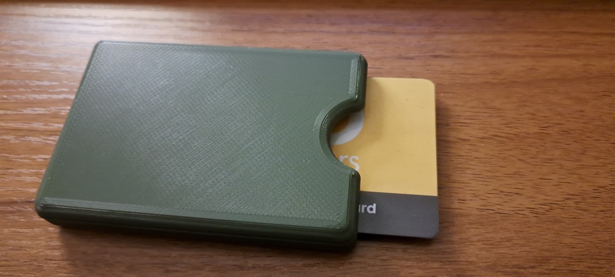 tarjeta billetera sencillo hoja primavera 3d print model - Mito3D