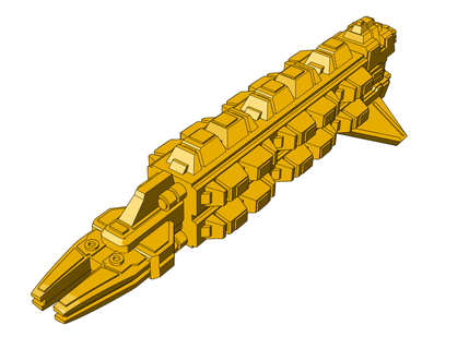 cardassien grumall type cargo syndicat étoile randonnée starmada poussée 3d print model - Mito3D