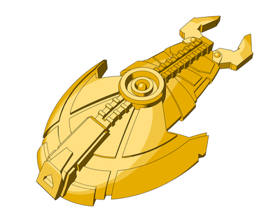 cardassian hideki corvette cardassian union star trek starmada full thrust  3d print model - Mito3D