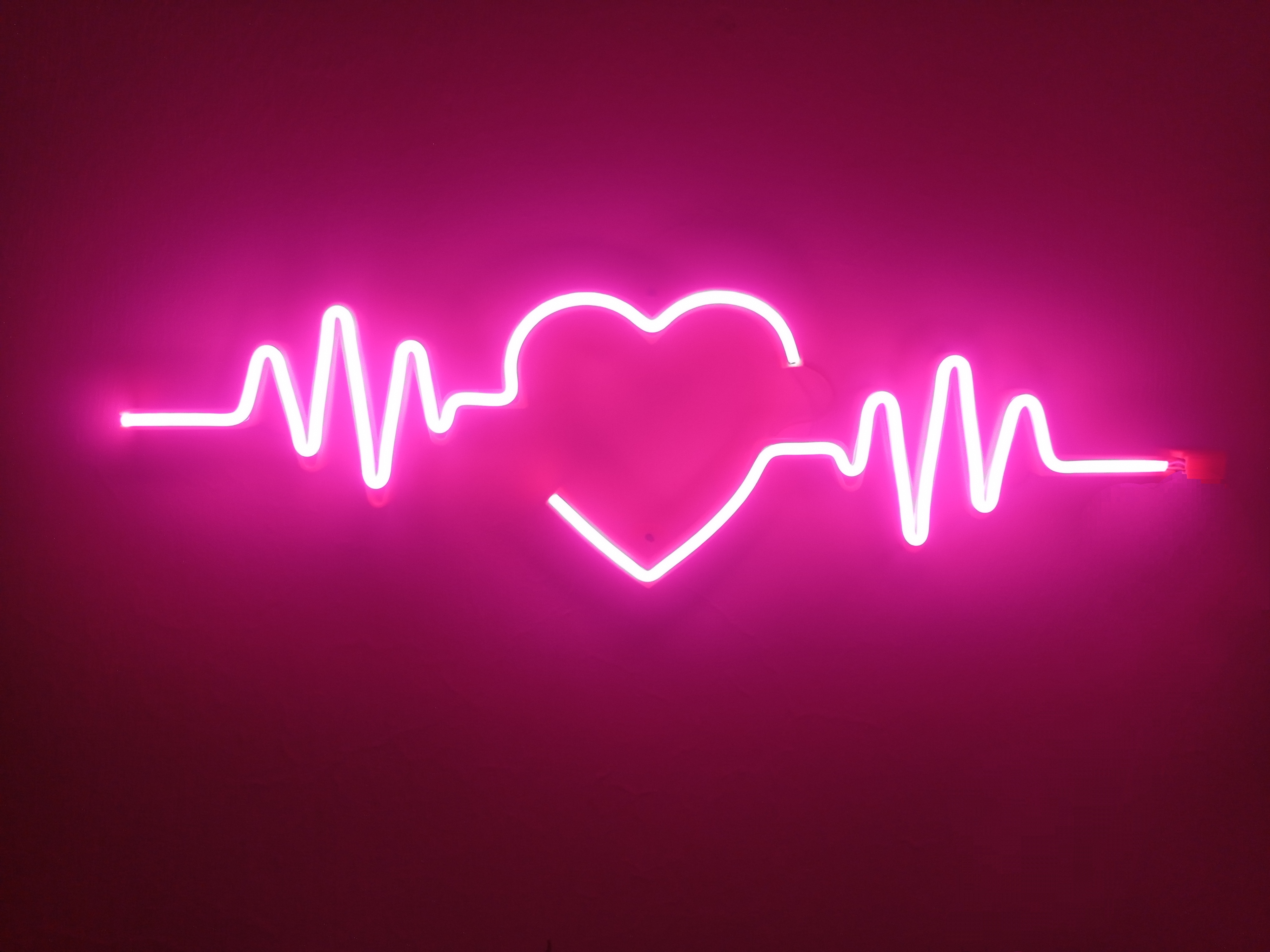cardio cuore neon lampada casa decorazione arte lampade 3D print model - Mito3D