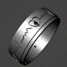 cardio anillo joyería joya anillos alianzas 3d print model - Mito3D