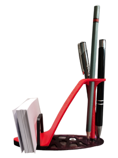 cartas lápis suporte mulheres sapatos estilo negócio sapato Voronoi 3d print model - Mito3D