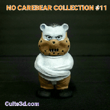 care bear collection 11 scare bears hannibal lecter michael myers pinhead hellraiser halloween silence lambs 3d print model - Mito3D