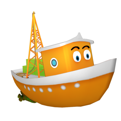 kargo gemisi oyun su gemi 3D print model - Mito3D