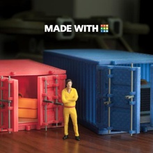 cargo container large game madewithtinkercad milticolor 3d print model - Mito3D