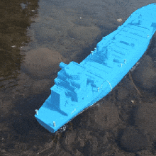 cargo ship miniature rc  toy ship rc cargo boat mini 3d print model - Mito3D
