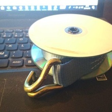cargo strap spool cds gadget belt spanngurt spule tension upcycling 3d print model - Mito3D