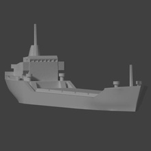 a carga vários navio barco de 3d print model - Mito3D
