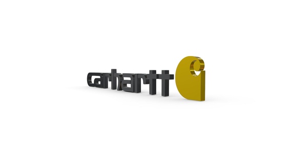 Carhartt logo boutique marque emblème style symbole luxe mode accessoires élégant tendance 3d print model - Mito3D