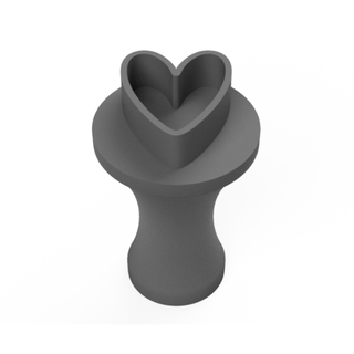 carimbo brigadeiro cora docinho confeitária amor amar 3d print model - Mito3D