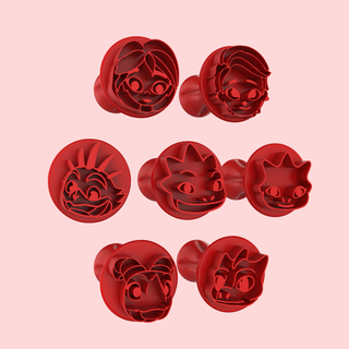 carimbos brigadeiro dragões resgate carimbo cortador biscoito chocolate selos arrastar es 3d print model - Mito3D